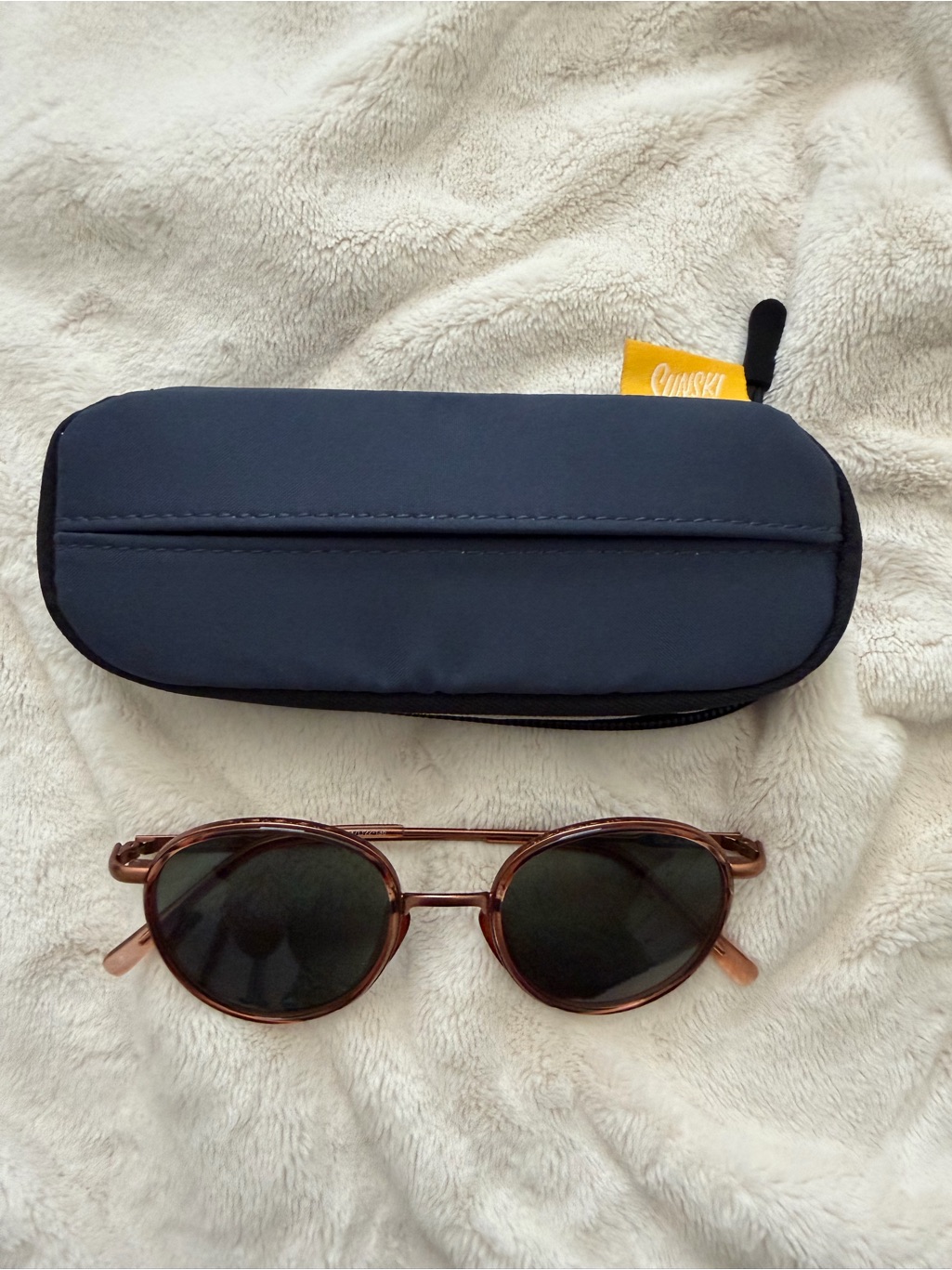 Women's Baia Round Frame Metal Sunglasses - Copper Forest — image 7 of 7